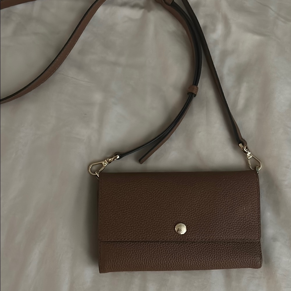Michael Kors Brown Leather Crossbody Bag
